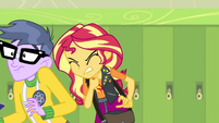 Sunset Shimmer bumps into Micro Chips EGFF