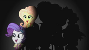 Rarity and Fluttershy on darkened background EG2