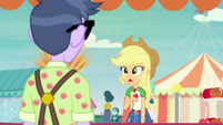 Applejack corrects Micro Chips on her name EGROF