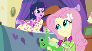 Twilight compliments Fluttershy on her song EG2