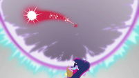 Red wisp of energy comes through the mirror wall EGS3