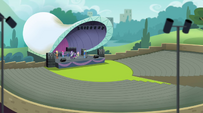 Main cast on the amphitheater stage EG2