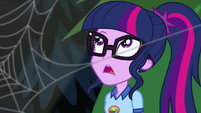 Twilight Sparkle looking at the strange glow EG4