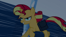 Sunset Shimmer galloping EG