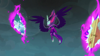 Midnight Sparkle in between Cloudsdale and Dodge Junction rifts EG3