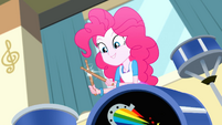 Pinkie Pie clacks her drumsticks together SS10