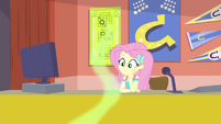 Fluttershy in the commentators' booth CYOE17c