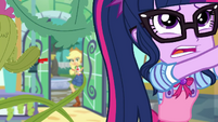 Applejack appears at the greenhouse door EGDS8