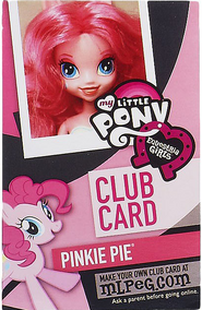 Pinkie Pie Equestria Girls Boutique club card