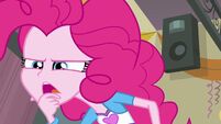 Pinkie Pie examining Twilight closely