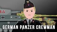 The Panzertruppen uniform is simply and briefly described in this animation video of Panzerwaffe units.