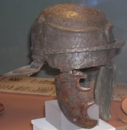 Another Imperial Gallic A helmet found outside the fort at the Kops Plateau Nijmegen, the Netherlands[14]