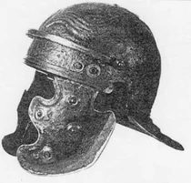An authentic Imperial Gallic D helmet (destroyed during World War II)[1]