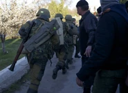 Russian marines wearing 6B27 helmets during the intervention in Ukraine