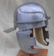 Modern reconstruction of the Imperial Gallic A helmet (Nijmegen variation)[3]