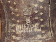 Manufacturer's markings "27 5 RUMPE"