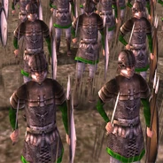 The Newstead lorica segmentata being worn by the Mercenary Veteranii in a combination known as Arlon type