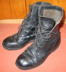 A pair of Margelovskie boots manufactured in 1989[1]