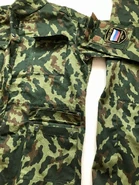 Pocket closure buttons and velcro