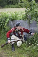 Reenactor of a British Soldier - Revolutionary War re-enactment at Old Sturbridge Village.[6]