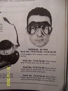 Description of the M43 goggles from the book "QM Supply Catalog"