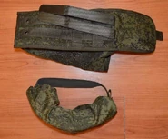 With protective cloth