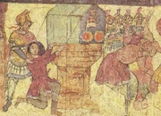 The Murder of Zechariah ben Jehoiada scene