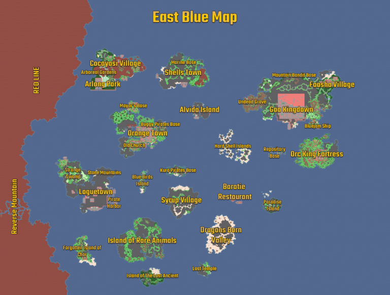One Piece – East Blue Map