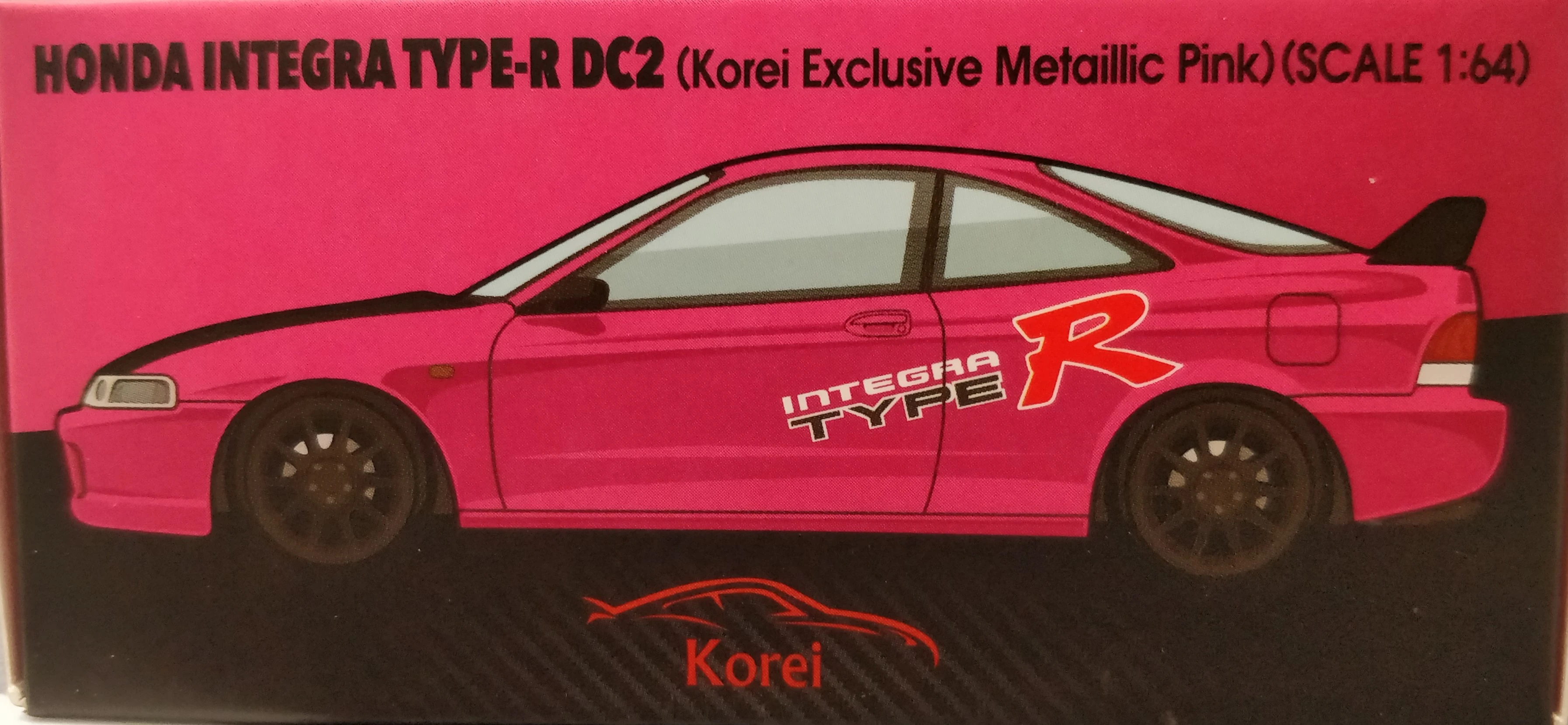 EraCar Hondaインテグラ TYPE-RミニカーDC2 ピンク Honda Integra Type-R DC2 (Korei Exclusive Metaillic Pink) (SP