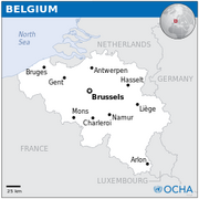Belgium - Location Map (2013) - BEL - UNOCHA