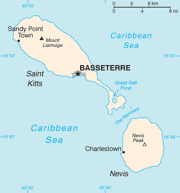Saint Kitts and Nevis-CIA WFB Map