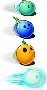 Early designs for the Bulb Bowling seed packet sprites