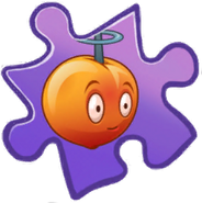 Electromagnetic Peach Puzzle Piece