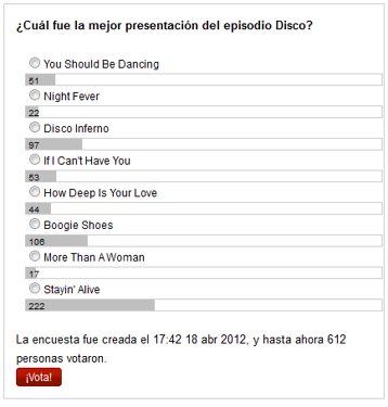¿Cuál fue la mejor presentación del episodio Disco?