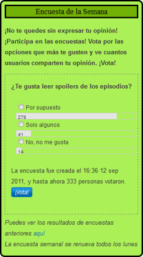 ¿Te gusta leer spoilers de los episodios?
