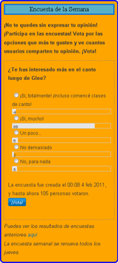 ¿Te has interesado más en el canto luego de Glee?