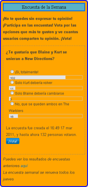 ¿Te gustaría que Blaine y Kurt se unieran a New Directions?