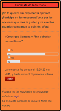 ¿Crees que Santana y Finn deberían reconciliarse?