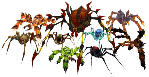 Especies de arañas en World of Warcraft