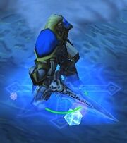 Arthas holding frostmourne