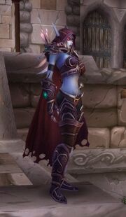 La Dama Oscura durante Halloween.