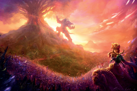 Archimonde assaults Nordrassil (1)