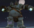Antiguo modelo del ogro de dos cabezas en World of Warcraft.