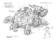 Volcanoth, una monstruosa tortuga volcánica.