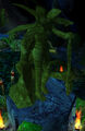 Estatua de Azshara en la Tumba de Sargeras durante la campaña de los Centinelas en Warcraft III.