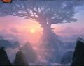 Nordrassil en la expansión 'Crown of the Heavens' del TCG.