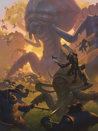 Los Héroes de Azeroth enfrentan a los Mántide en el Valle de los Cuatro Vientos.