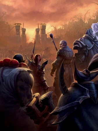 La vanguardia de Khadgar cruza el Portal Oscuro hacia Draenor.