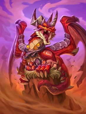 Rheastrasza purifica uno de los huevos de Nyxondra en las Tierras Inhóspitas.