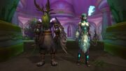 Malfurion and Tyrande in Darnassus